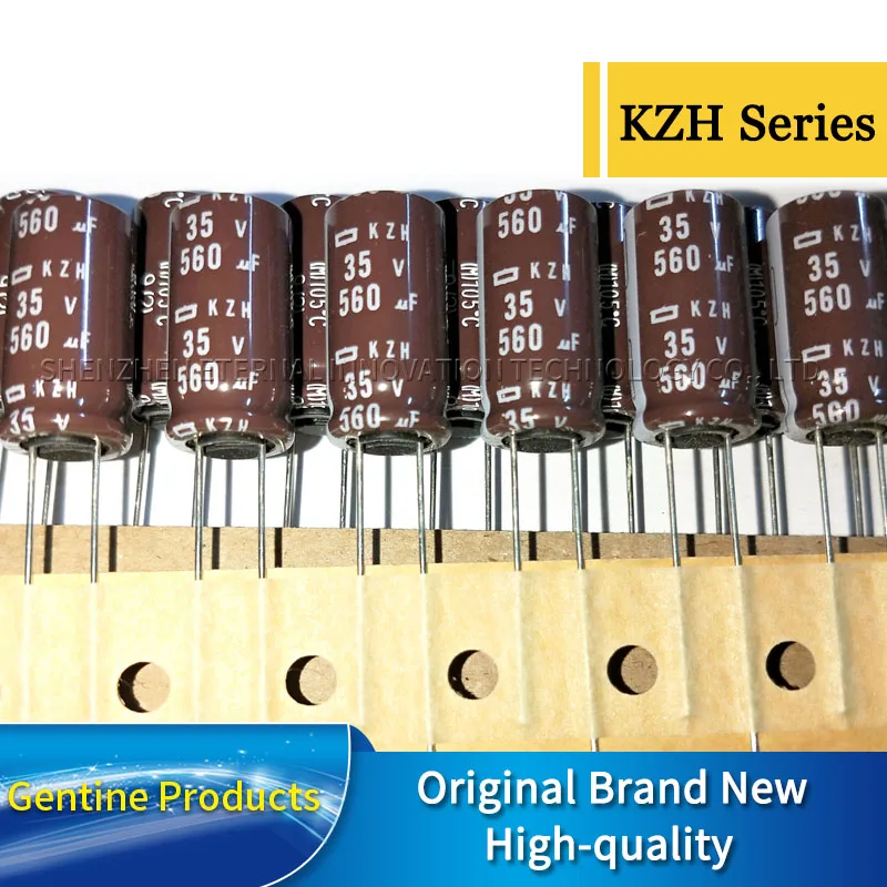 

10 шт., алюминиевый электролитический конденсатор 35V560UF KZH 10X20-T EKZH350ETD561MJ20S NIPPON