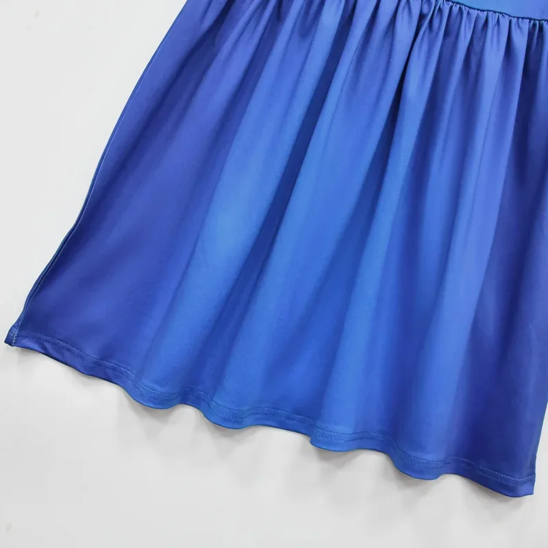 HN8 2023 Kinderkleid für Mädchen Regenbogenfreunde Cosplay Kostüme Sommer blaue Kleidung und Maske Kinder Geburtstagsgeschenk ausgefallene ou 8... Gf