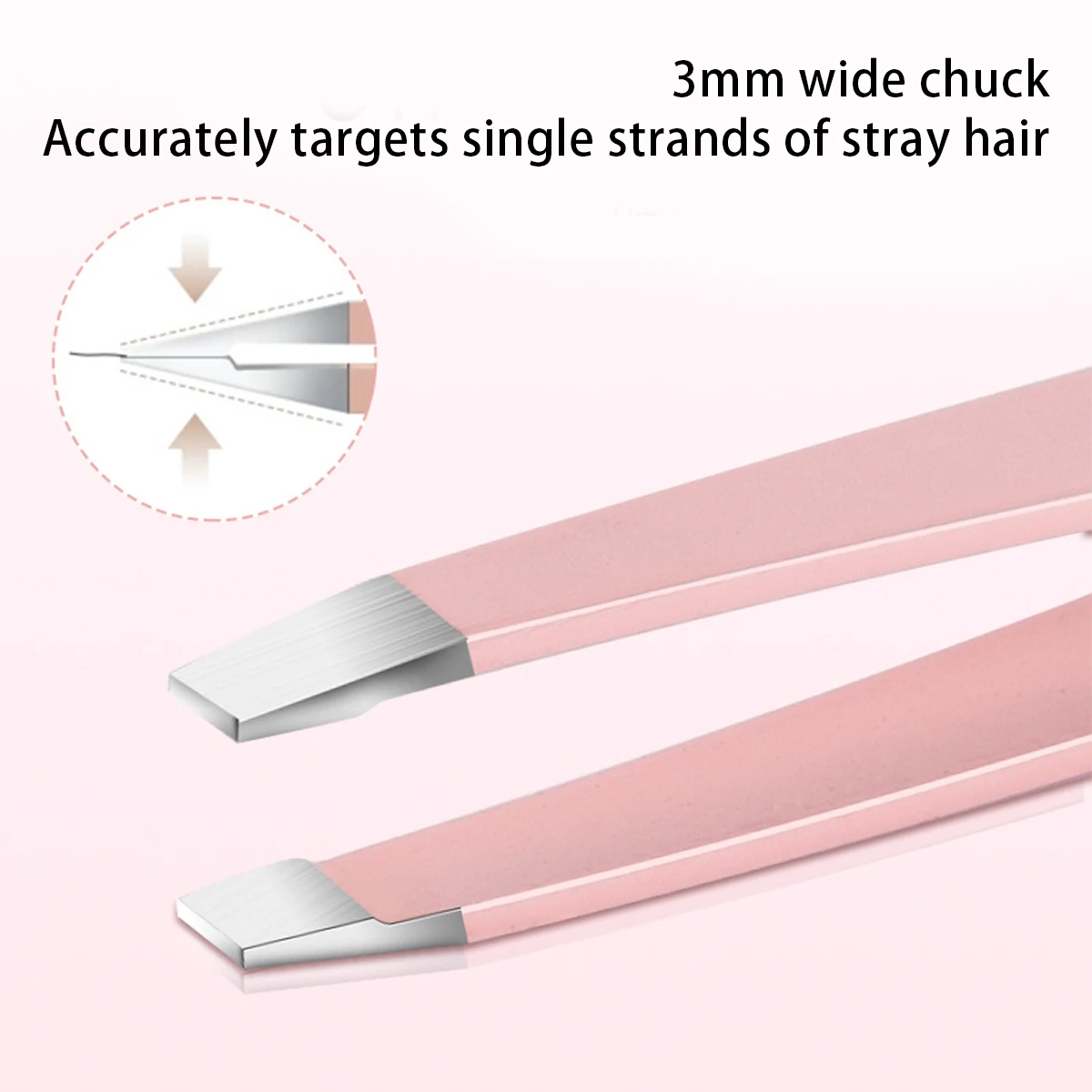 4 قطعة مجموعة ملاقط الحاجب المهنية فضي ووردي ملقط الحاجب مجموعة أدوات التجميل لنمو شعر الوجه إلى الداخل