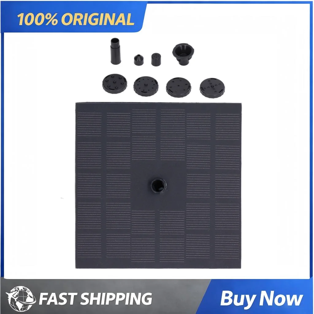 Solar Fountain Kit 7V 1.4W Monocrystalline Silicon Floating Water Pump Outdoor Pond Bird Bath Waterscape Decoration Pump Kit