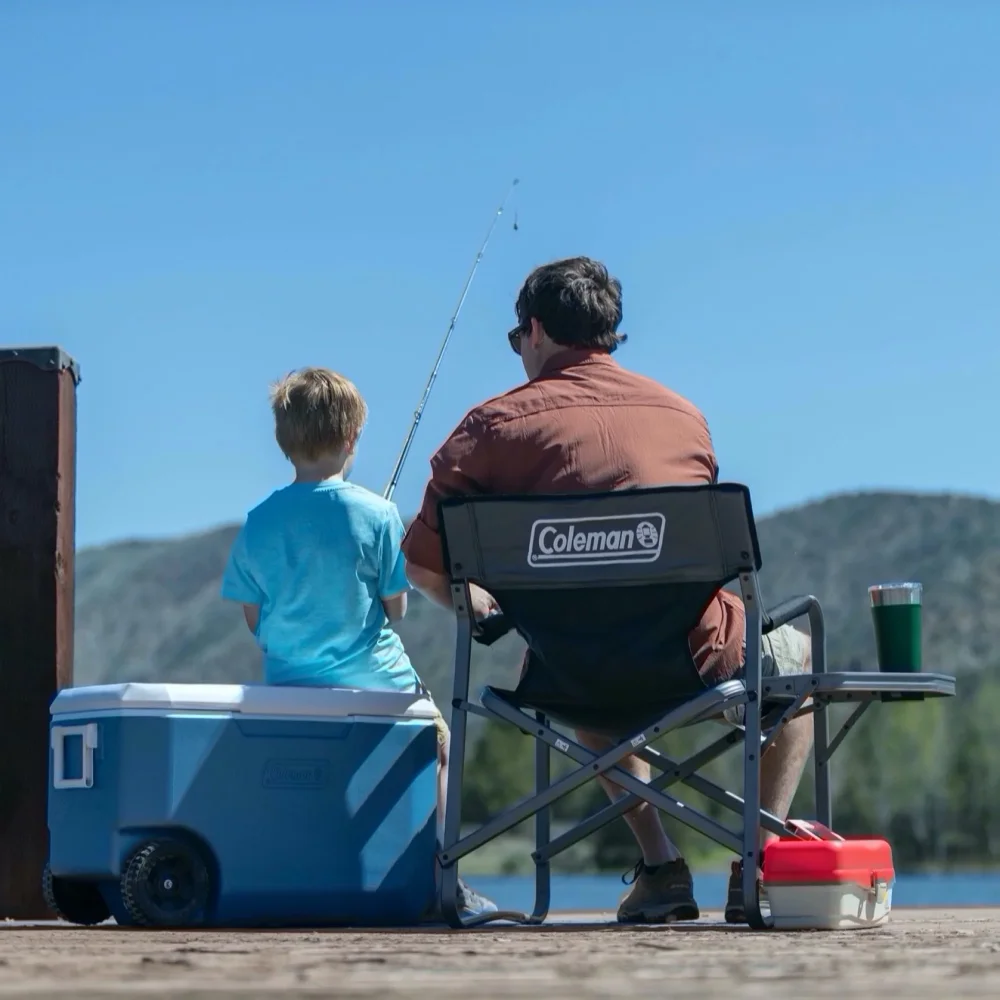 

Aluminum Camping Chair with Side Table