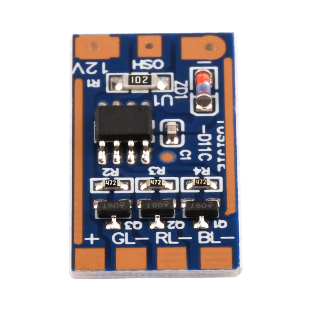 5 V-12 V RGB Module 2A DC 11 Soorten Modus Knop Schakelaar Kleur Lamp Module Hoge stroom Drive Printplaat Triggers Flash Module