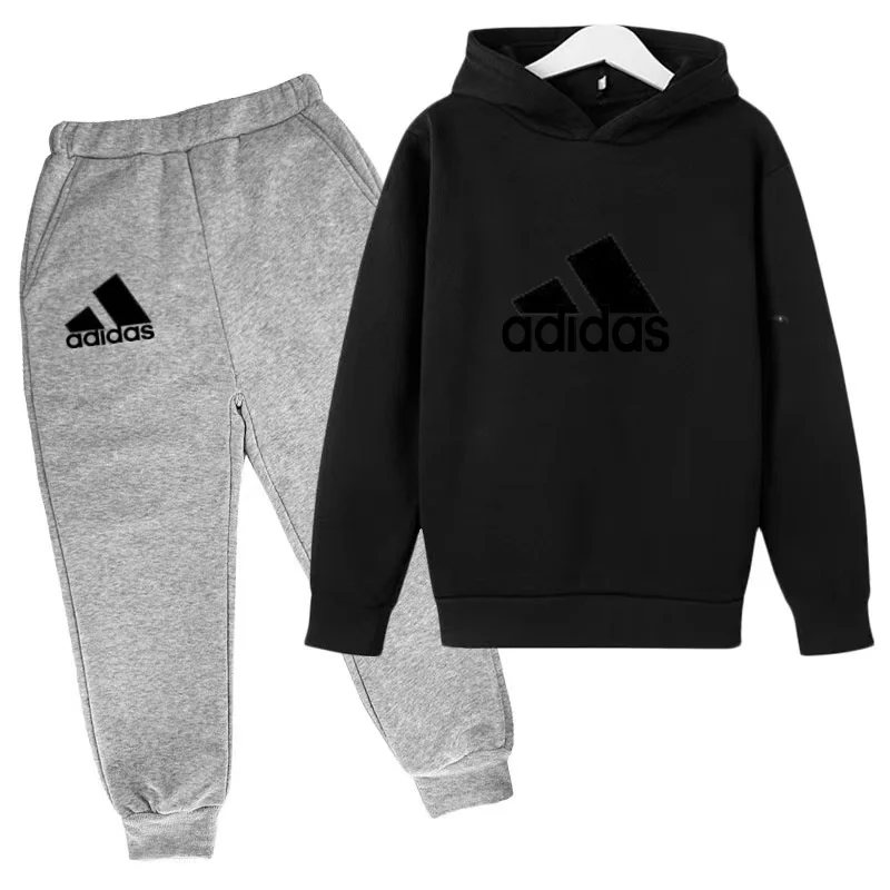 Neueste Marken-Sportbekleidung für Kinder - Hoodie-Jacke T-Shirt+Hose - Bequeme und Lockere Passform - Geeignet für Jungen und Mädchen im Alter von 3 bis 13 Jahren – Detail 16