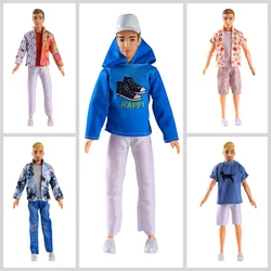 Handmade Doll Clothes T-shirt Coat Trousers Clothes For Boy Doll Accessories Fashion Daily Clothing Girl Toy Birthday Gift