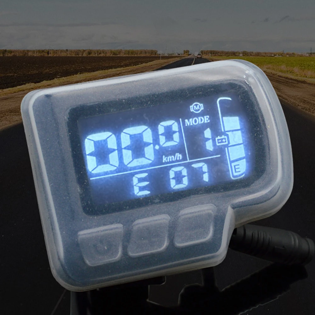 Pantalla para bicicleta eléctrica con clima lluvioso, cubierta a prueba de polvo, cubierta de silicona suave, medición Manual de alta resistencia, desviación