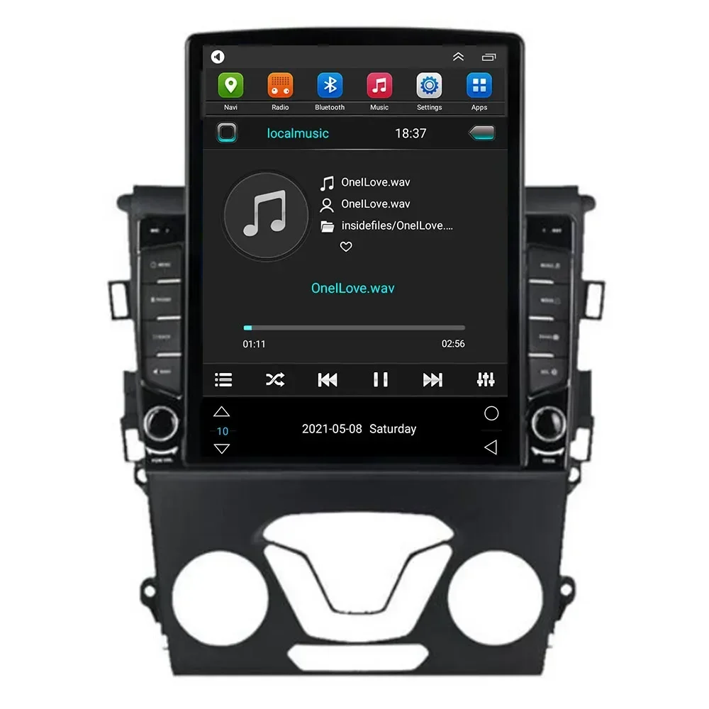 تسلا نوع أندرويد 14 Carplay السيارات لفورد فيوجن مونديو 5 2014 - 2019 راديو السيارة الوسائط المتعددة مشغل فيديو الملاحة GPS No 2Din
