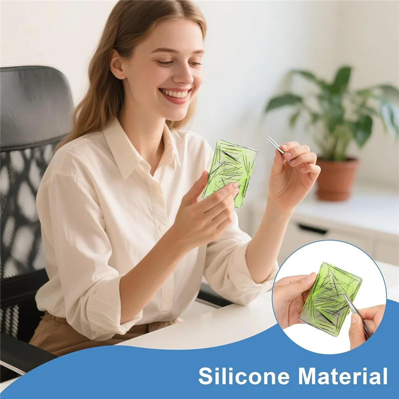 مجموعة تخفيف الضغط لقطف الجلد - عبوة من وسادات وملاقط من السيليكون، أدوات تخفيف سحب الشعر للبالغين