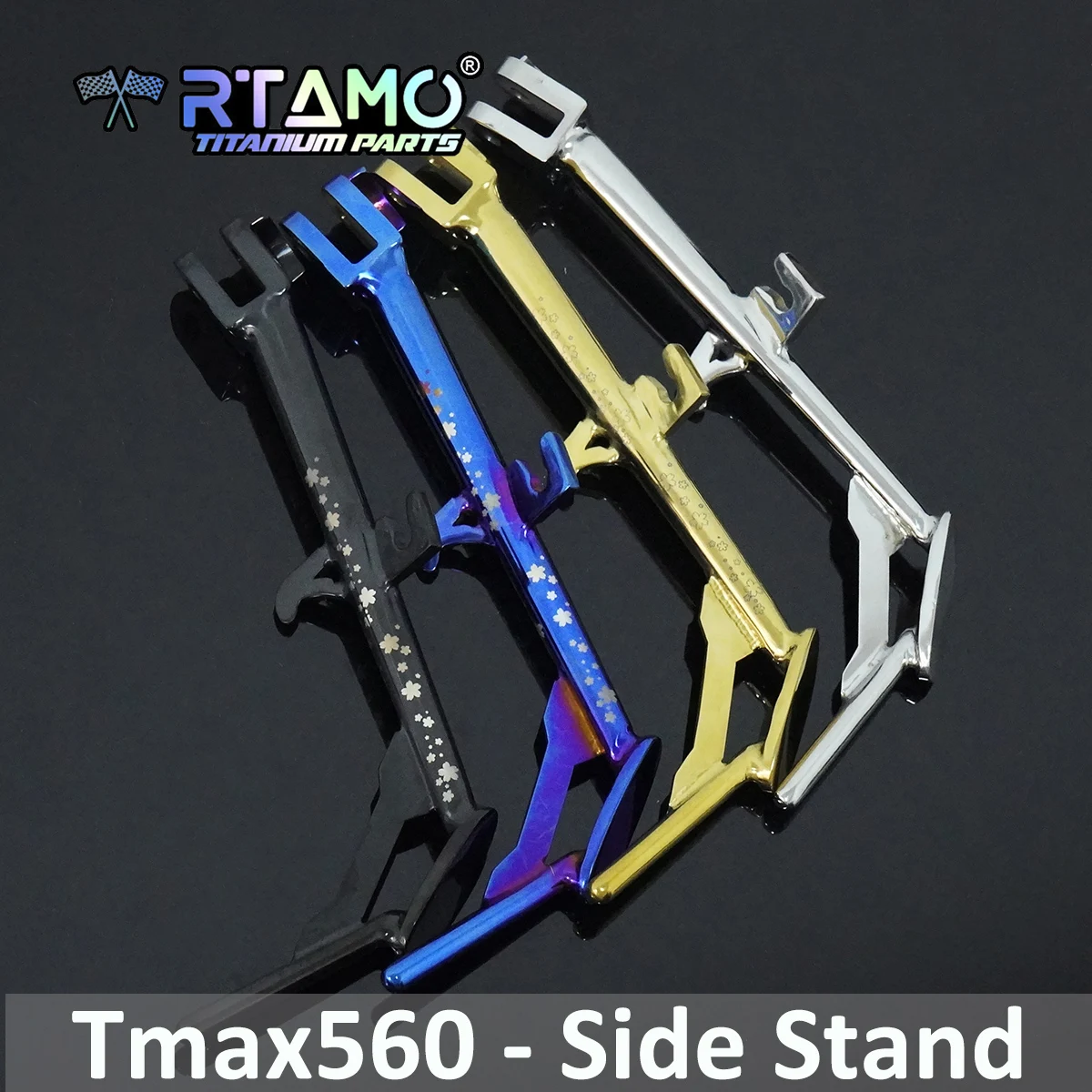 

RTAMO Gr5 Titanium Kickstand for Yamaha Tmax560 Side Stand