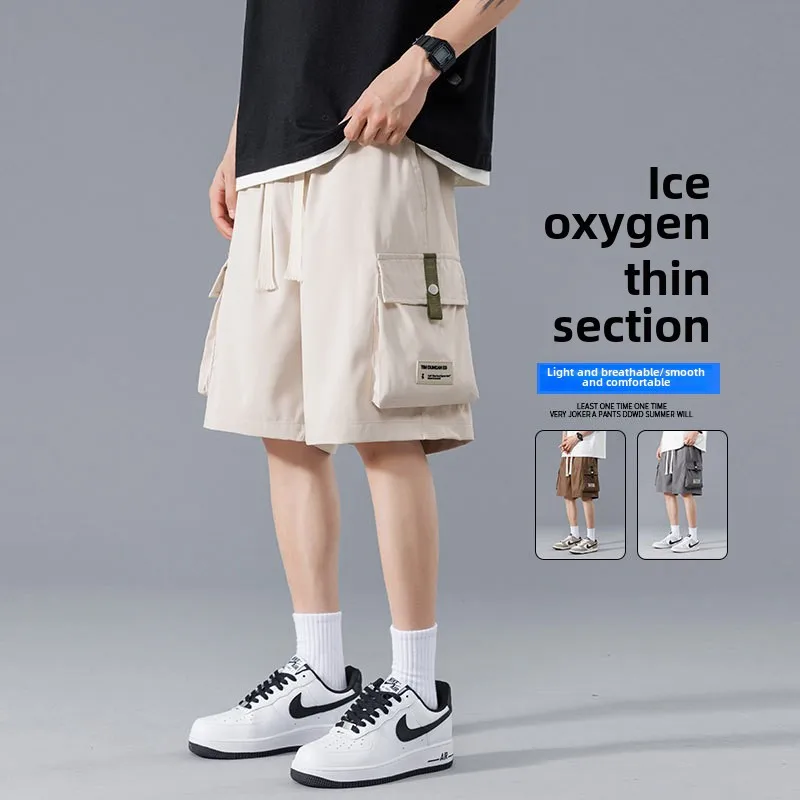 Summer men cargo shorts mens jogger sport casual beach shorts man streetwear outdoor fashion shorts
