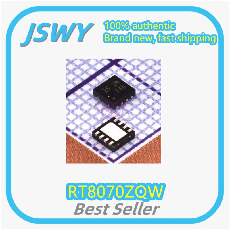 (5/50 Pcs) RT8070ZQW RT8070 25 QFN8 Power Supply Silk-Screen Chip Original New in Stock