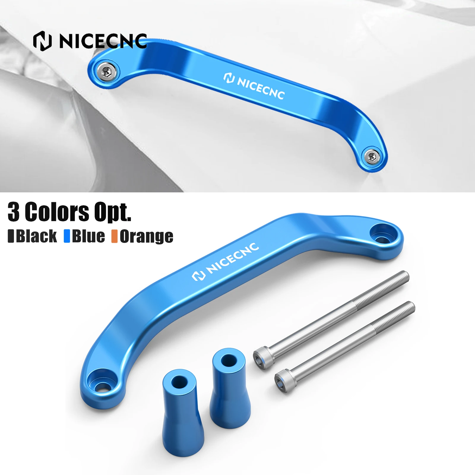 

NICECNC For Husqvarna TE 300 2024-2025 FE 250 FE 350 FE 450 Forged Rear Passenger Grab Handle TX 300 TC 125 FC 250 2023-2025