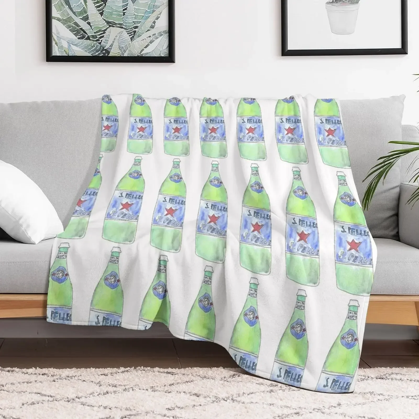 

Sparkling Water San Pellegrino Throw Blanket Nap Tourist Blankets