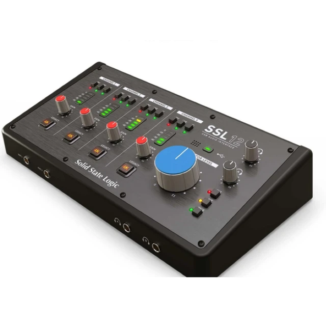 Solid State Logic SSL12 12-in/8-out USB bus-powered audio interface with  unrivalled EIN performance and huge gain range