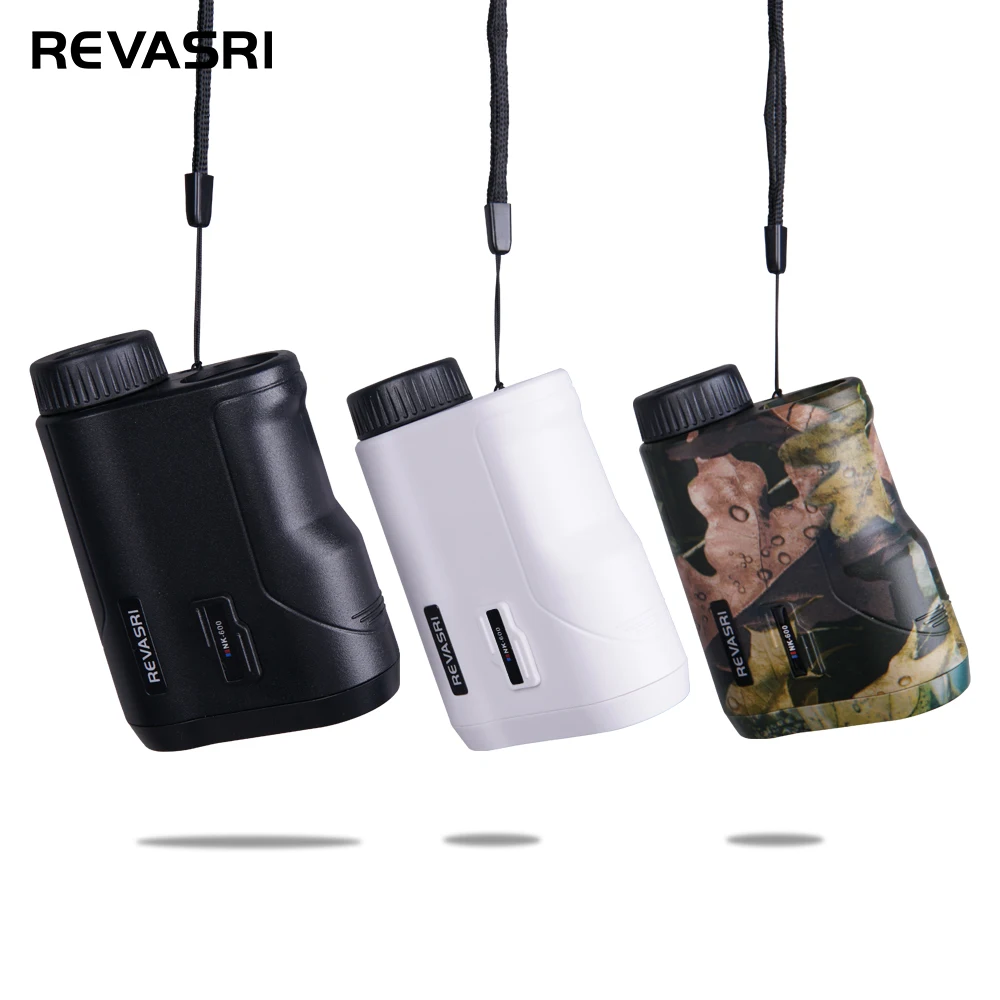 Revasri Laser Golf Range Finder com Inclinação Compensação Vibração para Caça Telescópio Construção Medição Régua ao ar Livre
