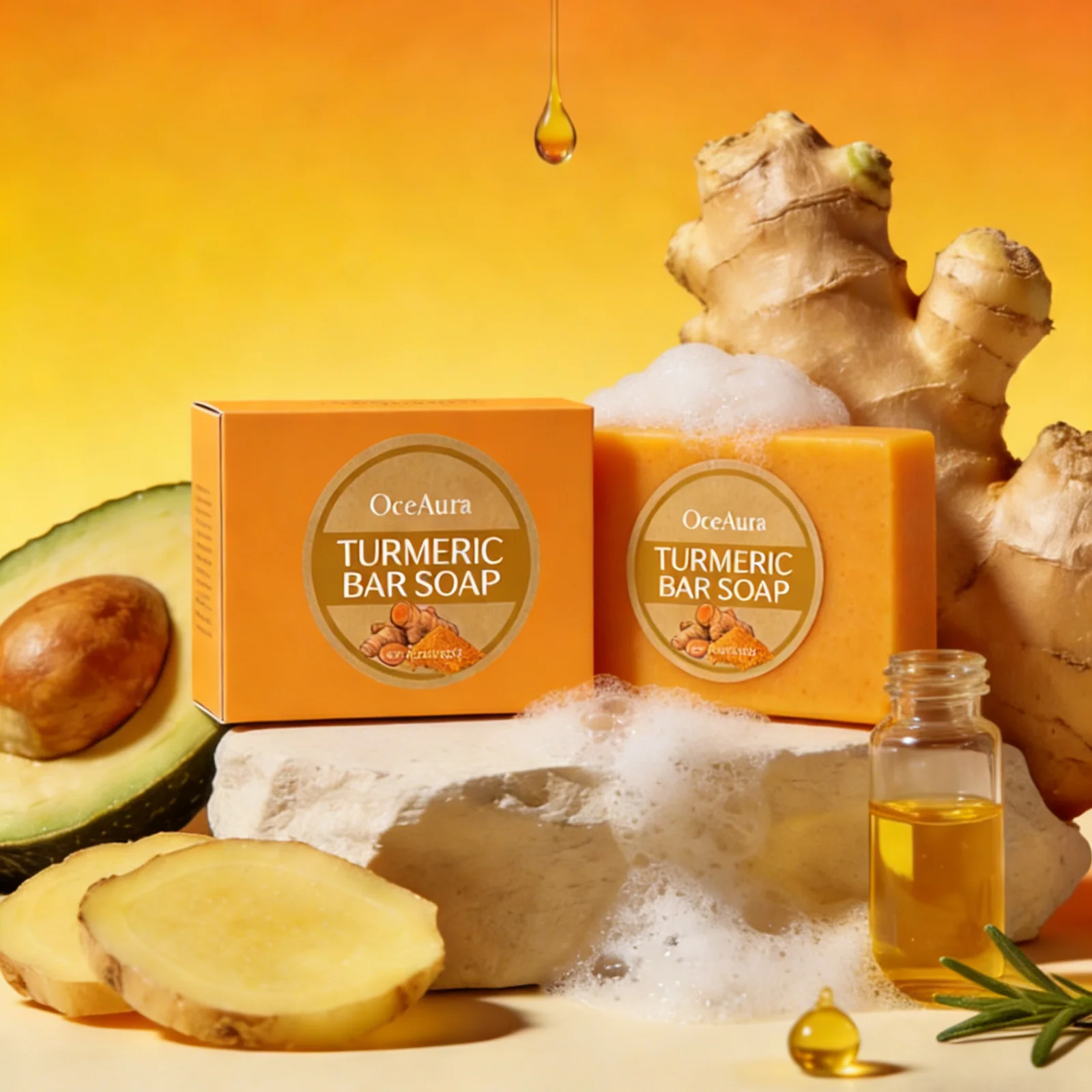 

Мыло с куркумой для профессионального очищения кожи, контроля жирности, увлажнения, осветления и смягчения кожи, с маслом ши, для ухода за телом, мыло для душа