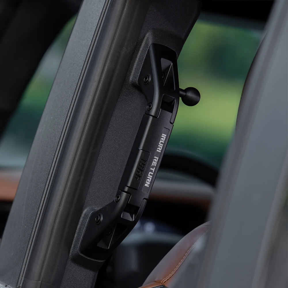 IRURI B-Pillar Handle Grab Bar Pair, Aluminum Alloy Offroad Interior Door Handle, No-Drilling Installation for Ford Bronco