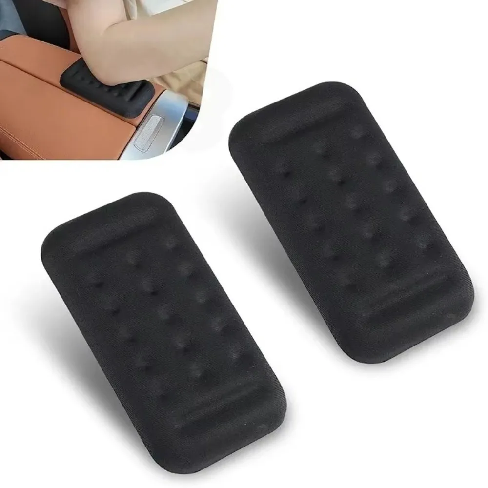 Black Memory Foam Car Armrest Elbow Pad PU Anti-Slip Wrist Rest Breathable Sweat-Absorbent Car Wrist Pad For Mouse Keyboard view 4