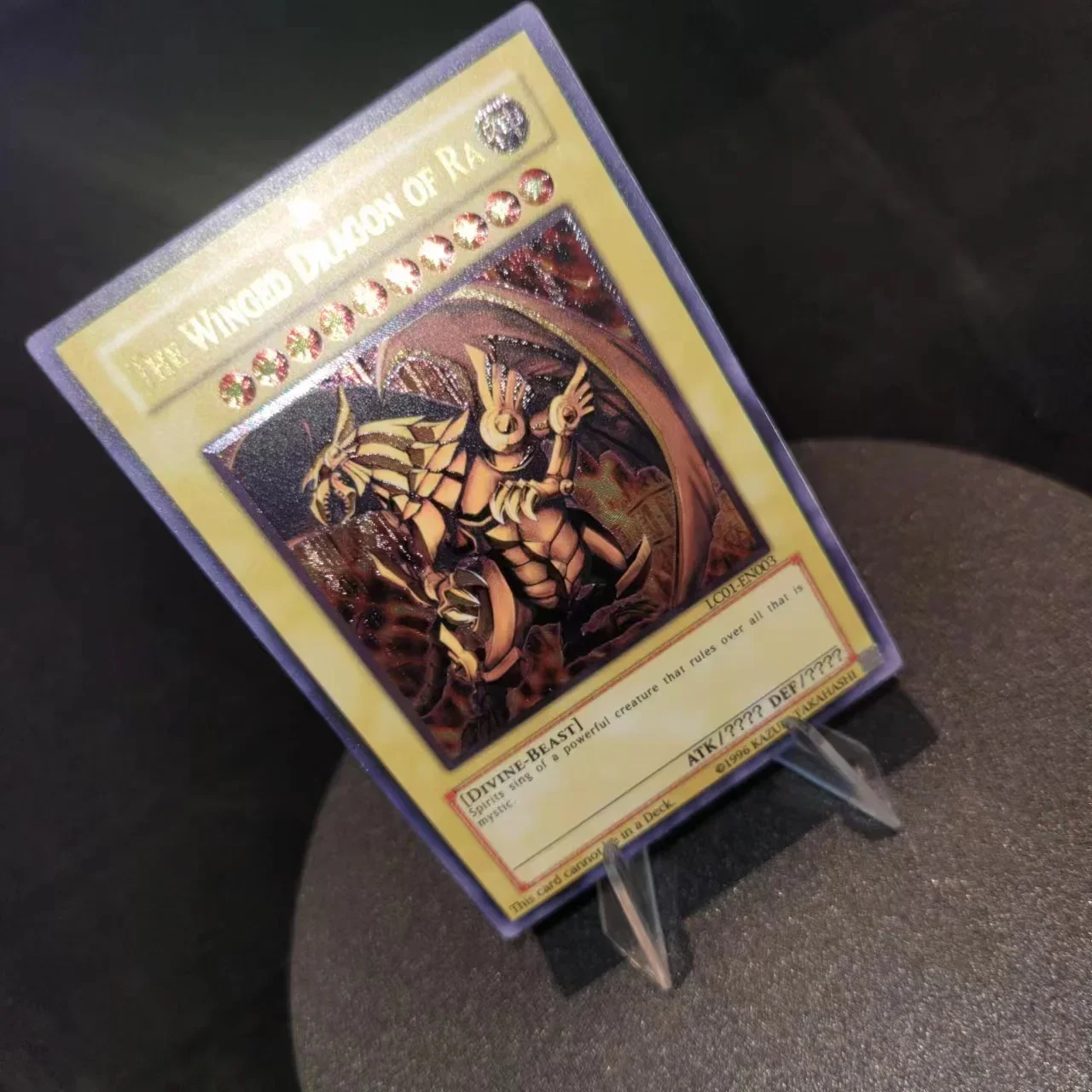 Yu-Gi-Oh UR LC01-EN003/крылатый Дракон Ra детский подарок коллекционные карты игрушки (не оригинальные)
