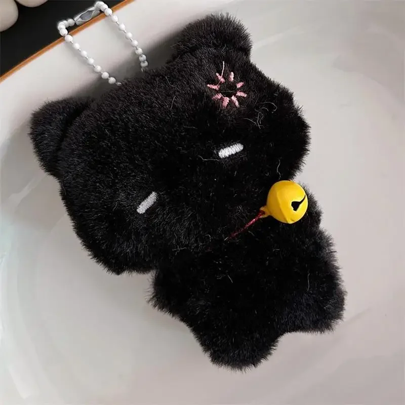 

Мультфильм милый колокольчик кролик котенок животные скрипучая плюшевая кукла мягкая игрушка брелок кулон девчачий брелок сумка подвесные украшения подарки