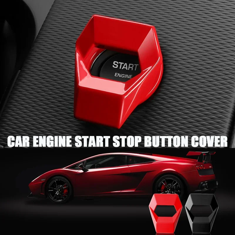 Car One-Click Engine Start Stop Button Cover Stickers Decoration Accessories