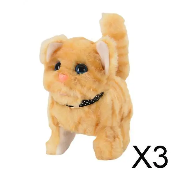 

Прогулочный робот-кошка, интерактивная плюшевая игрушка для детей, мягкие игрушки, электронный домашний живот, подарок на Рождество и день рождения