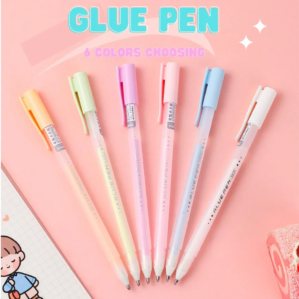 Glue Pen  Candy-Colored Perfect for DIY Projects and Student Handbooks  Quick-Drying High Viscosity