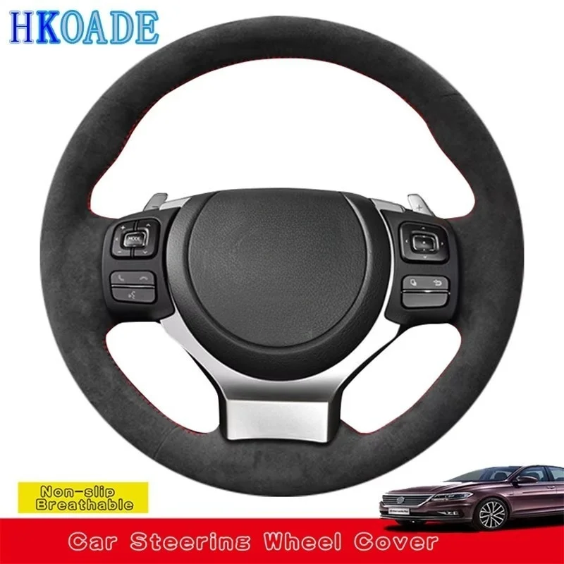 

Customize DIY Suede Car Steering Wheel Cover For Lexus IS250 2014 2015 IS300 IS350 IS F-Sport IS200t 2016 2017 Car Interior