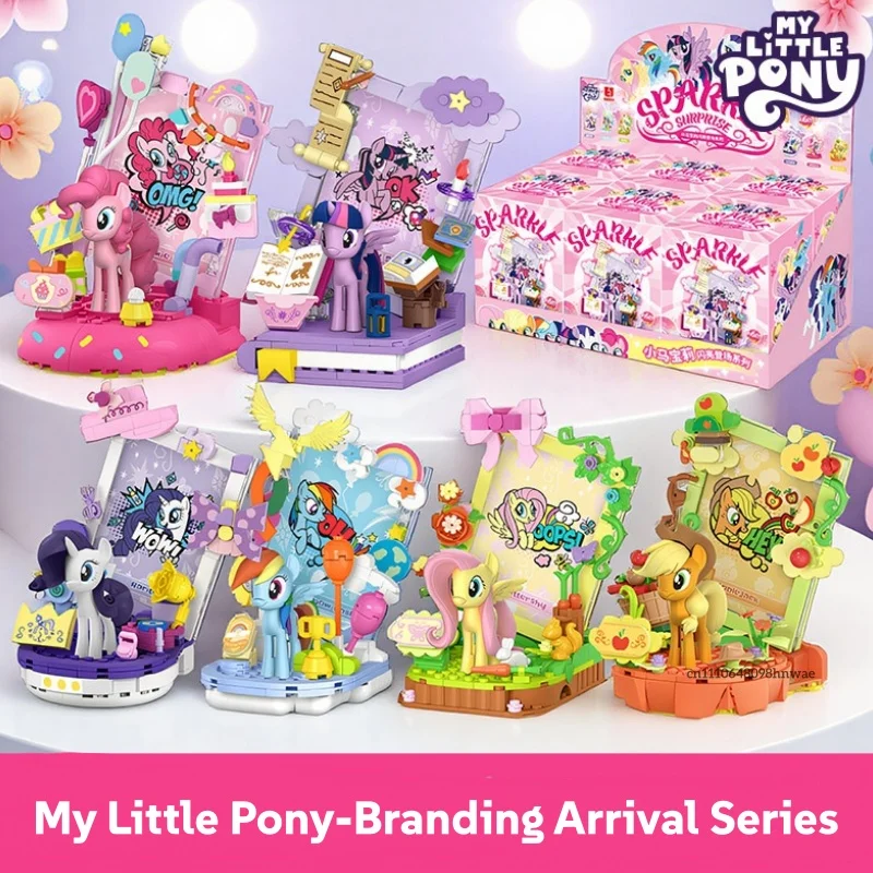 

Новые блестящие конструкторы серии My Little Pony: Флаттершай, Пинки Пай, сборные модели, игрушки-украшения, подарки для детей