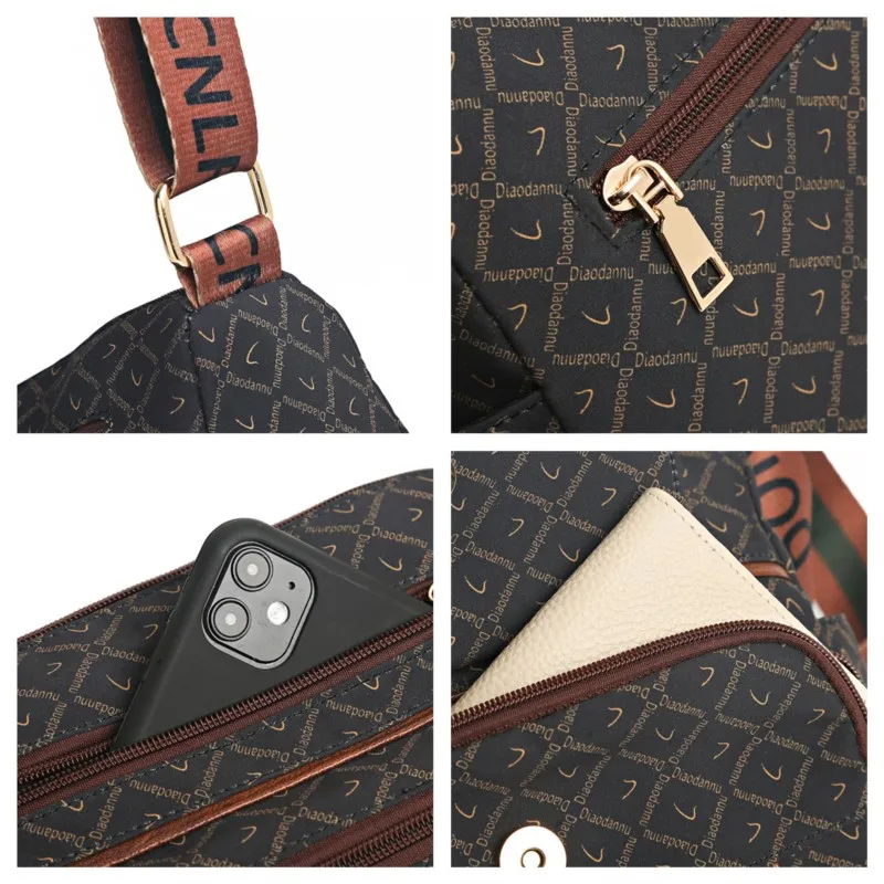 Women's Canvas Crossbody Bag Small Luxury Designer Tote Shoulder Bags For Women Messenger Bag Summer Handbags