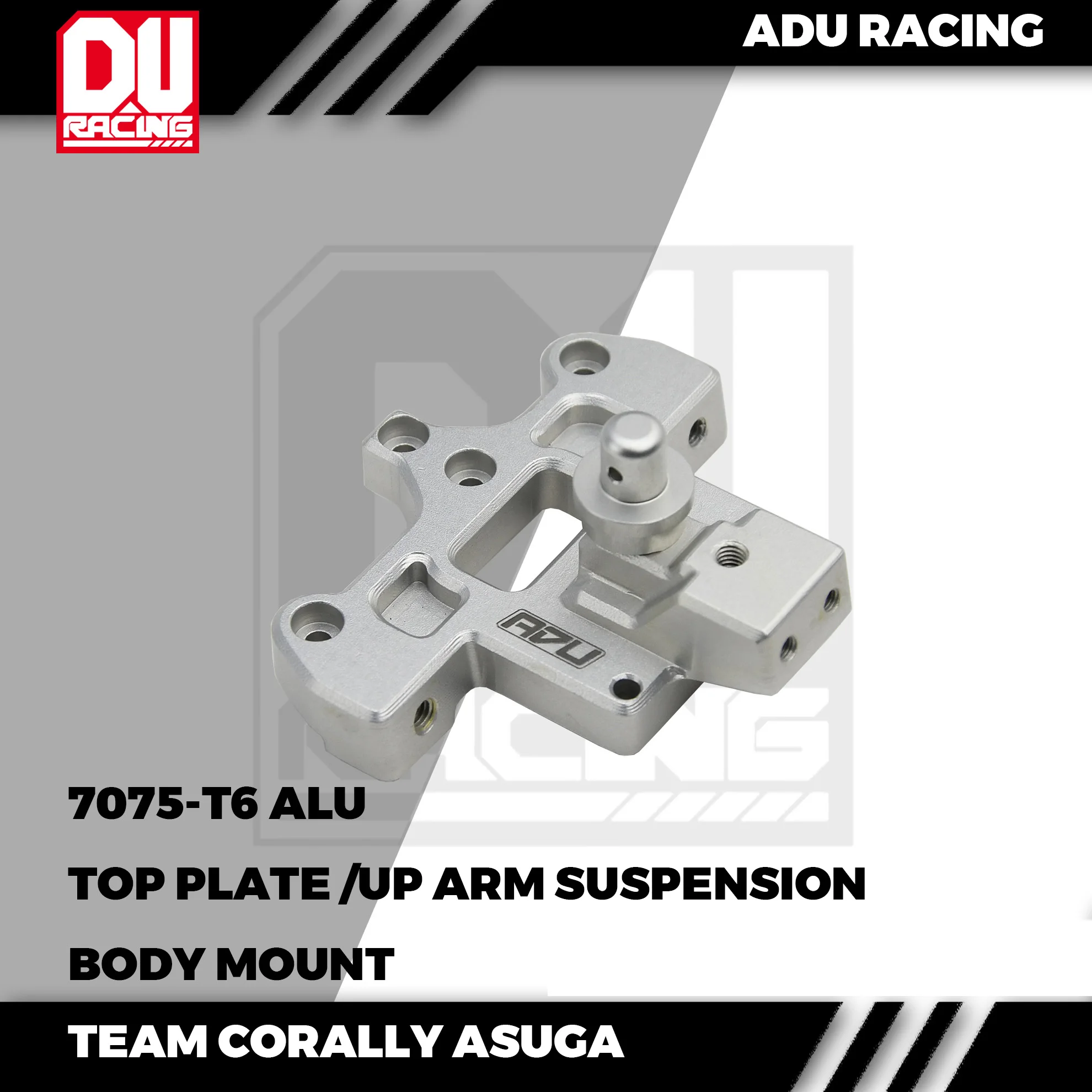 Adu Racing 7075-T6 Alu Top Plate Up Arm Federung für Team Corally Asuga