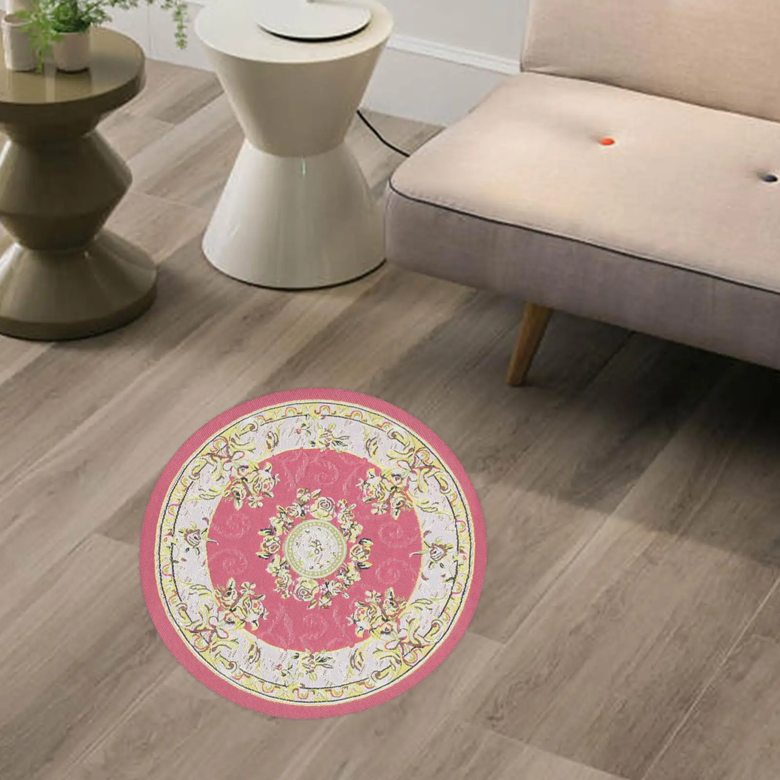 

1/12 Dollhouse Carpet Dollhouse Door Mat Turkish Style 15.7cm Diameter Pretend