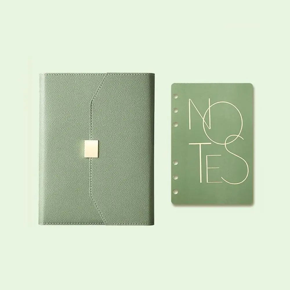 

Journal Agenda Planner A5 A6 Binder Notebook Diary Notepad Paper Cover Organizer Loose Leaf Notepad PU Leather Minimalism