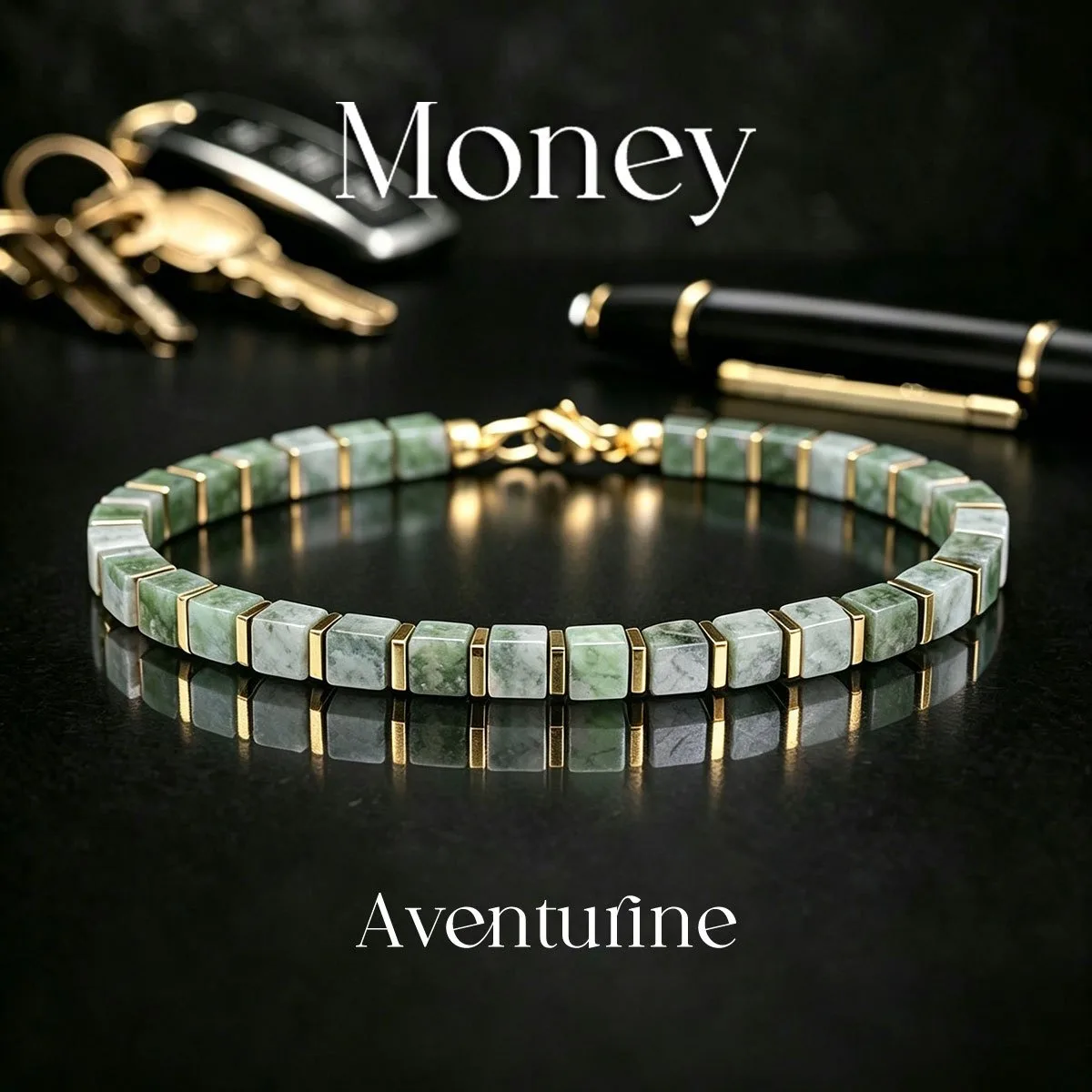 Casual style Dongling stone square beaded money bracelet, attracts wealth, abundance, and prosperity, handmade natural stone skin-friendly jewelry, suitable for daily wear