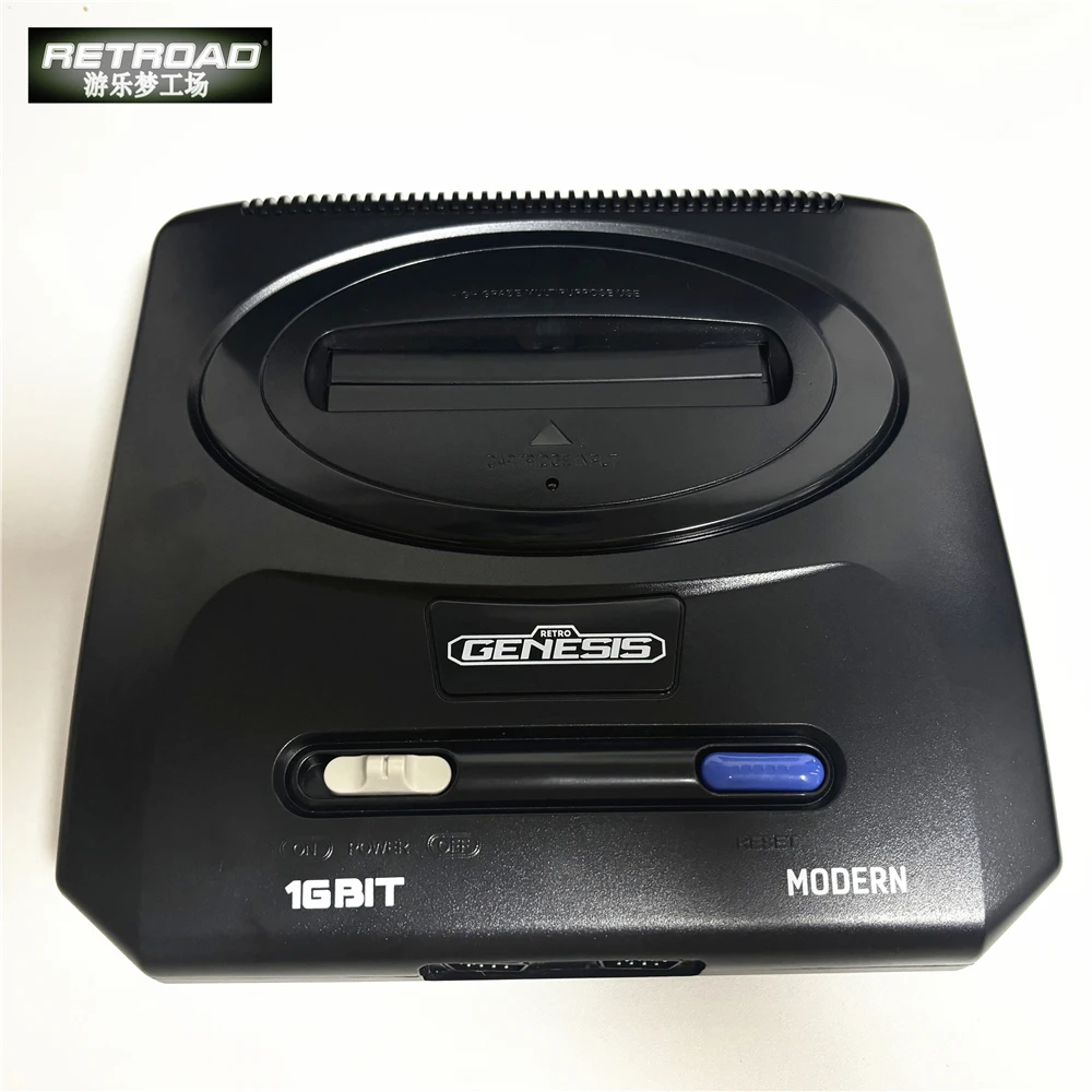 Consola principal Retroad MODERNA MD2 de 16 bits para Genesis/Mega Drive, cartucho de juego Play NTSC /PAL (tamaño original) (sin juegos)