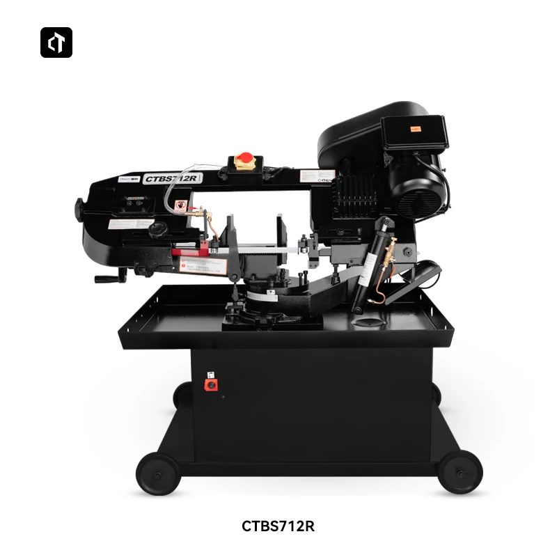 Ctbs712r Small Desktop Metal Cutting Machine Horizontal Band Saw Carpentry Sawing Bed