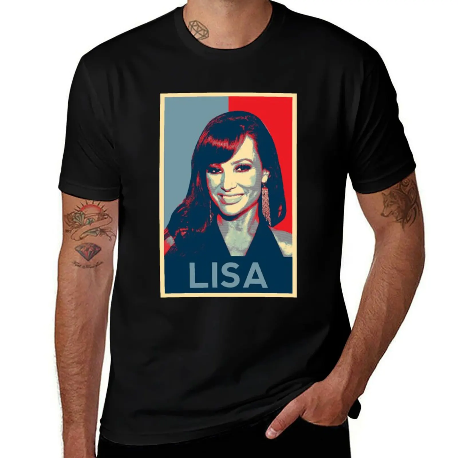 

Lisa Hope Poster T-Shirt customizeds cute tops valentines clothes shirts graphic tee plus size men clothing
