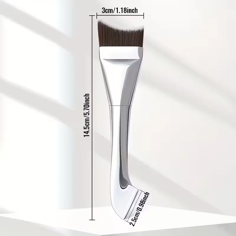 Ultradünner Foundation-Pinsel, leichter, flacher Konturpinsel zum nahtlosen Mischen von Creme und flüssigen Make-up, professionelle Werkzeuge