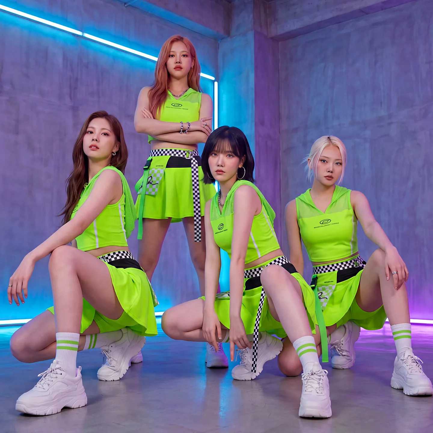 Women's Dance Team Performance Outfits Jazz Dance Costumes Korean Style Stage Show Costumes Health Fabric All Seasons