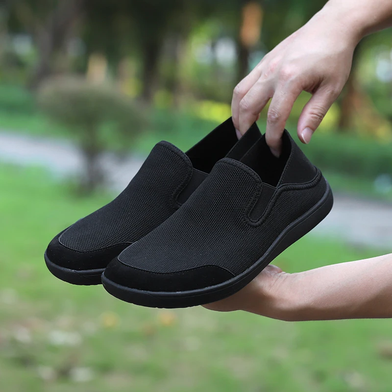 

Легкие дышащие кроссовки для бега, низкие износостойкие повседневные туфли, очень широкие туфли без шнуровки, широкие кроссовки унисекс для босиком