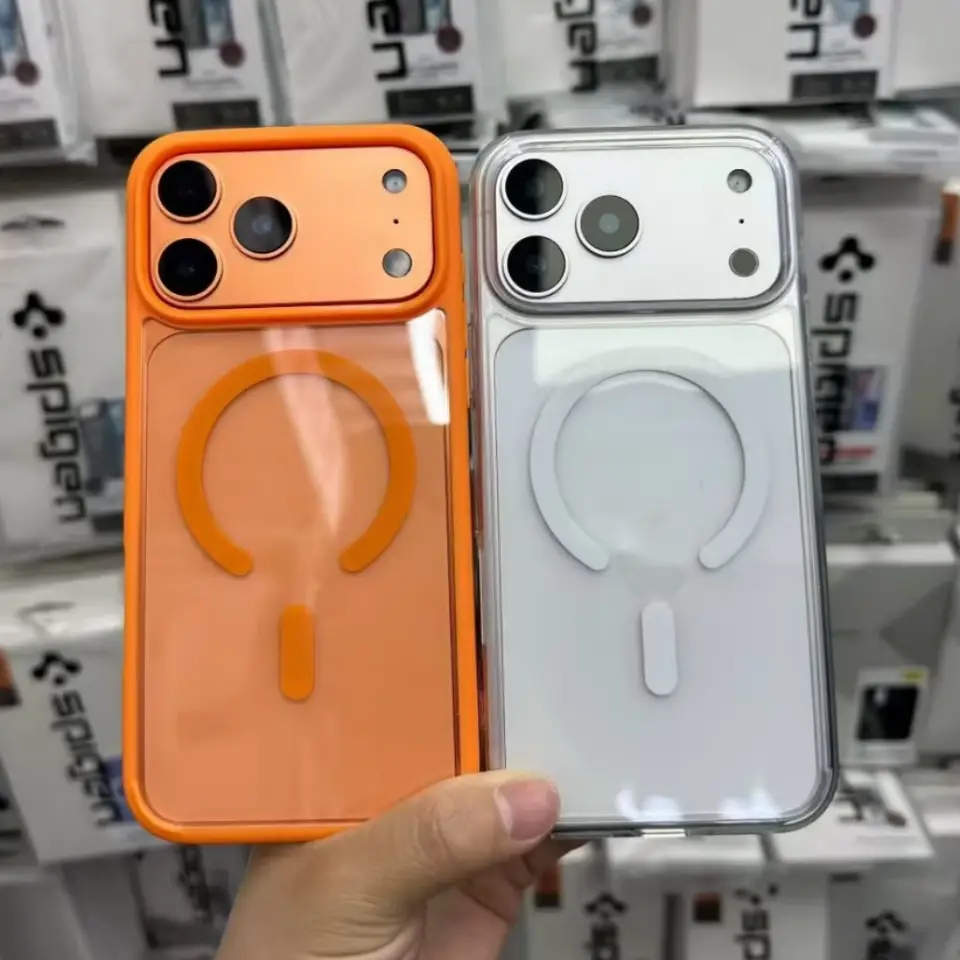 غطاء مغناطيسي شفاف Spigen لماجسيف ألترا هايبرد أكريليك لآيفون 18 16 15 14 13 12 17 برو ماكس 18Pro - 2