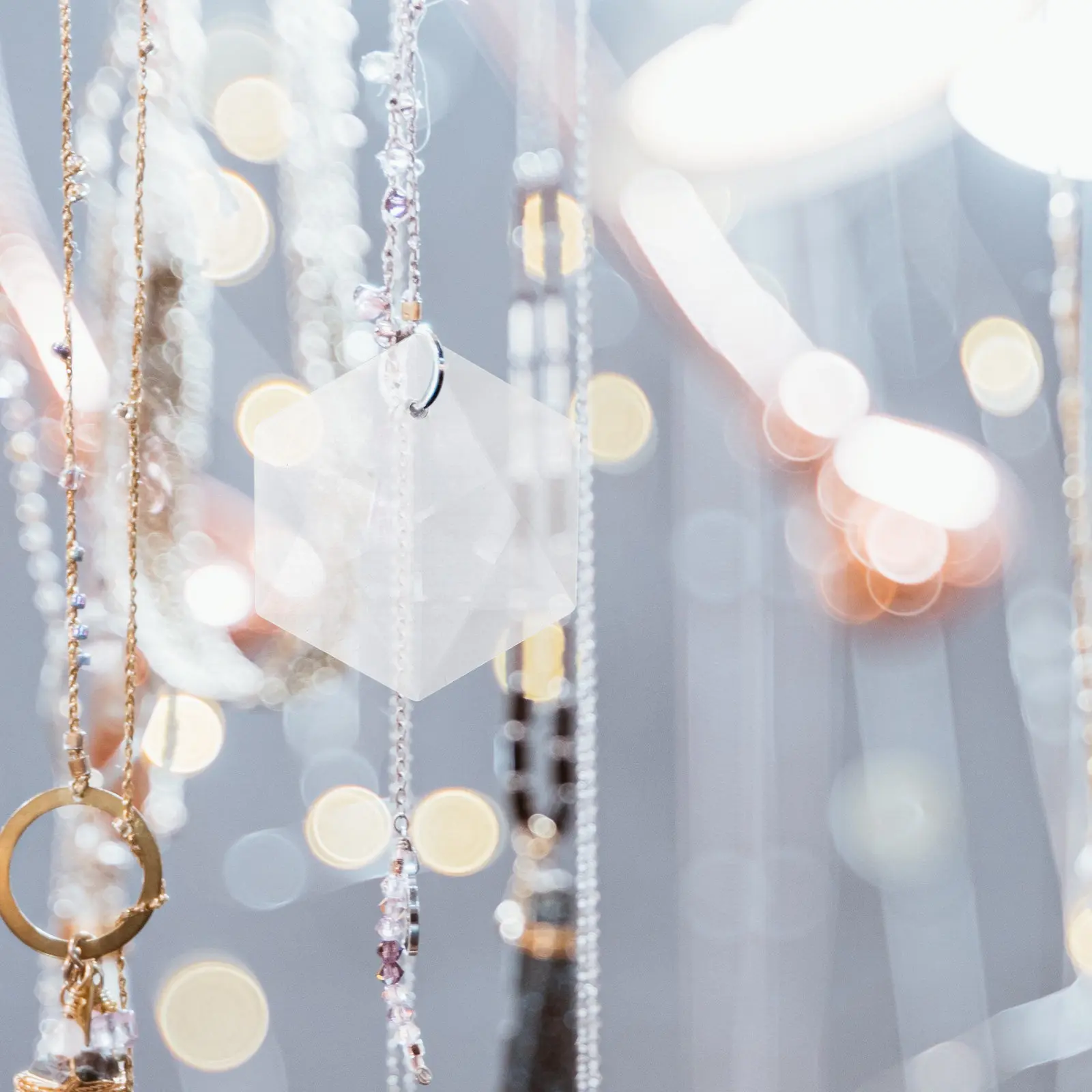 Clear Crystal Pendant for Chandelier Acrylic Hanging Lamp Decoration Wedding Party Home Ceiling Lights Prism Chandelier Pendant