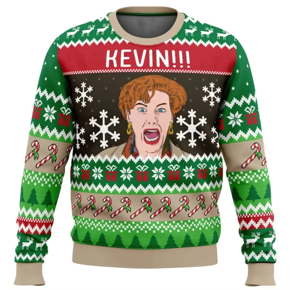 

Home Alone Ugly Christmas Sweater Men Women Pullover Hot Sale Round Neck Long Sleeve Top Christmas Clothing 2025 New Sweatshirt