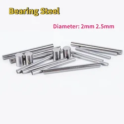 50-100pcs Bearing Steel Hard Shaft Needle Roller Dia.2mm 2.5mm Bearing Steel Cylindrical Pin Round Straight Pin Locating Dowel