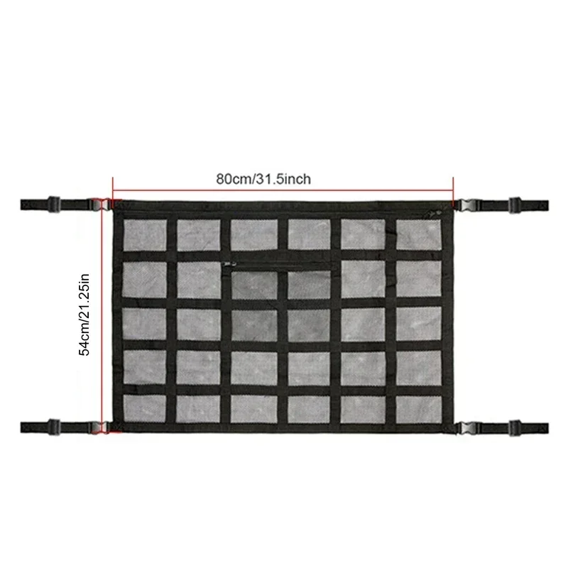 Car Ceiling Cargo Net Pocket for SUV and Truck Camping description 6