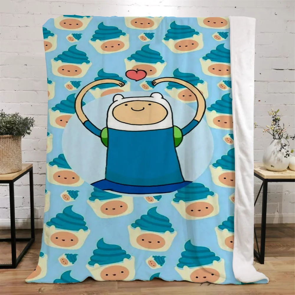 Adventure Time Fluffy Soft Blankets and Throws Luxury Throw Blanket King Size Beach Towel Interior for Home Microfiber Bedding