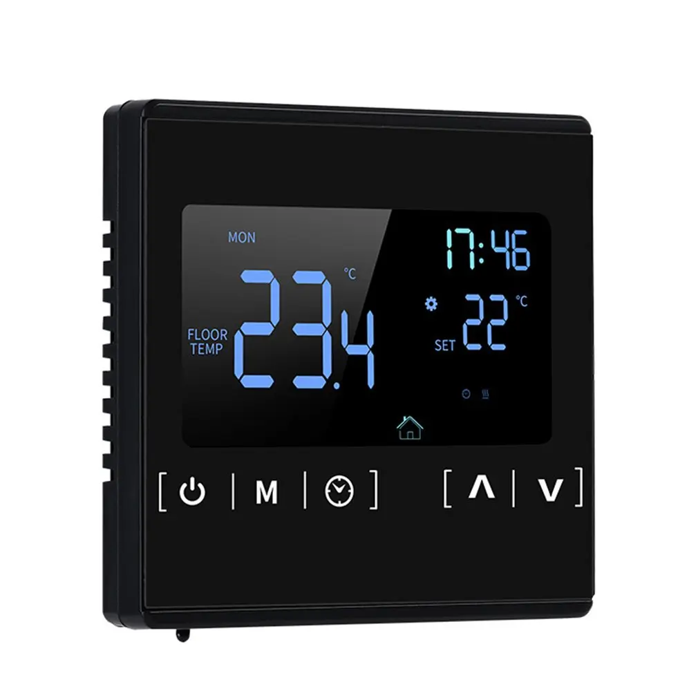 Touch Screen Temperature Controller Thermoregulator Black Back Light Electric Heating Room Thermostat WiFi TemperatureController