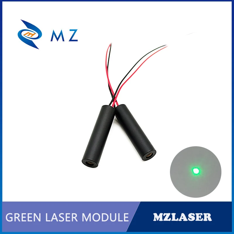 Modulo diodo laser punto verde vendita caldo compatto mini D8mm 515nm 5mw 3V lente in vetro macchina di livello industriale laser punto verde