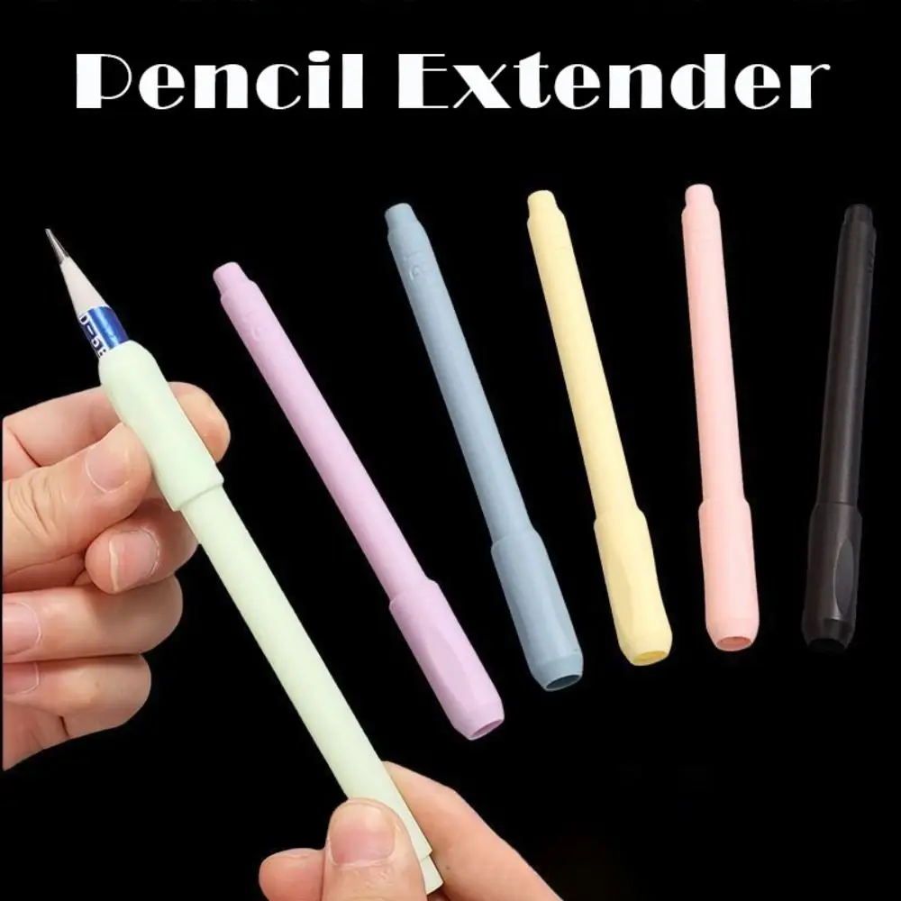 

High Quality Plastic Pencil Extender Universal Lightweight Pencil Extension Holder Adjustable Pencil Lengthper Students/Artist