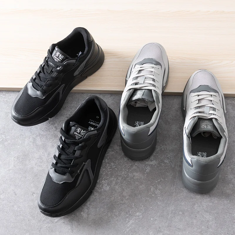 

Men's Low-Top Sport Shoes Breathable Mesh Paneling Lightweight Casual Fashion Sneakers round Toe Rubber Outsole Spring Season