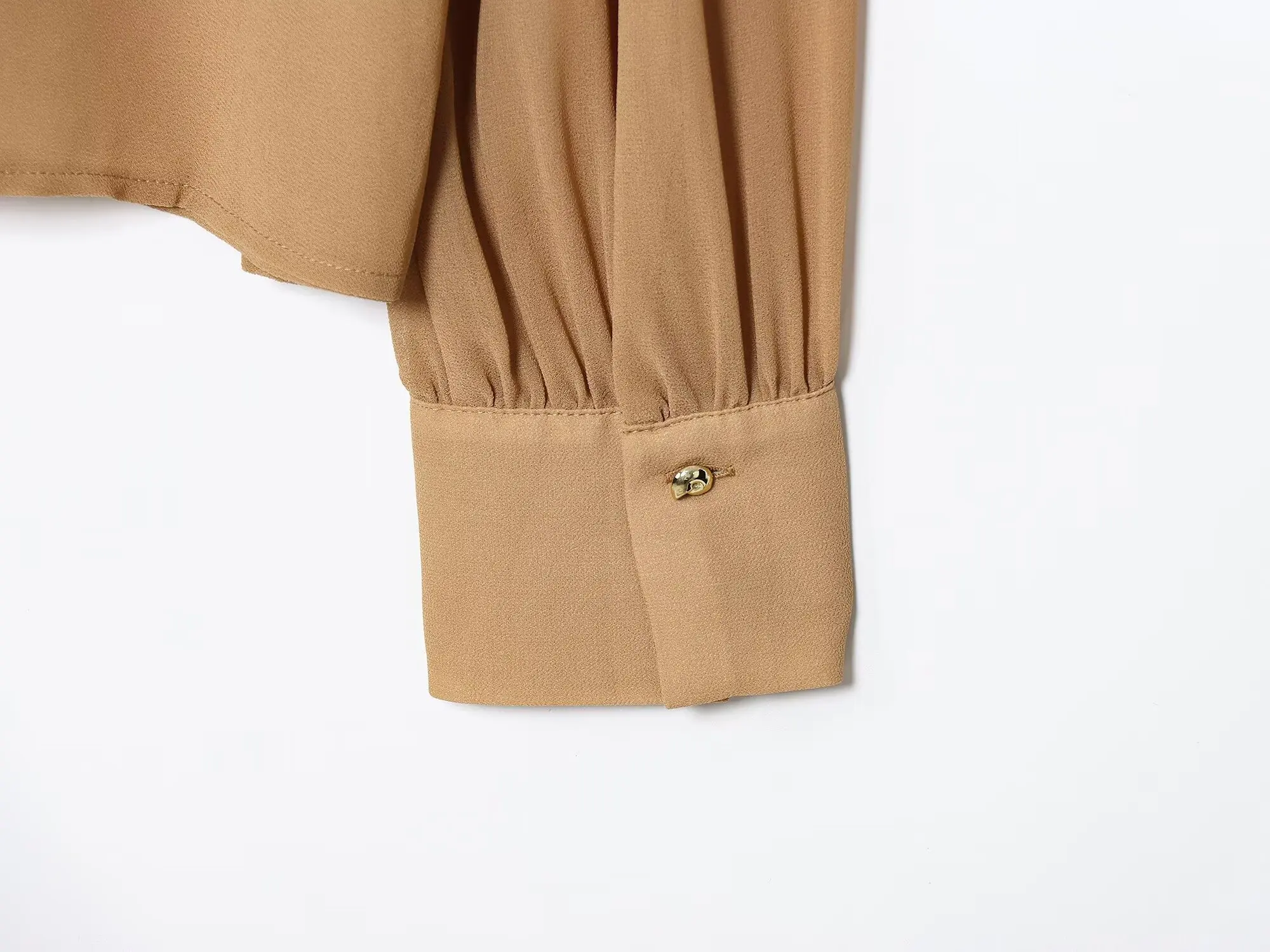 Maxdutti Minimalist Women's Autumn Long-sleeved Shirt French Fashion Elegant Bow Chiffon Shirt Female Blouse Women Tops